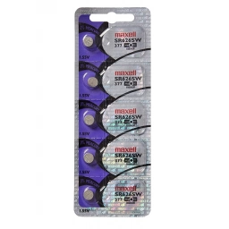 Blister de Pilas P/reloj 1.55VOLT 377  SR626SW Maxell 5 Unidades MAXELL