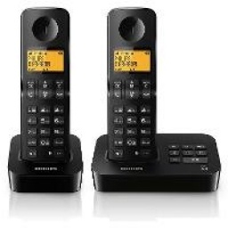 Telefono inalambrico c/contestador doble base PHILIPS