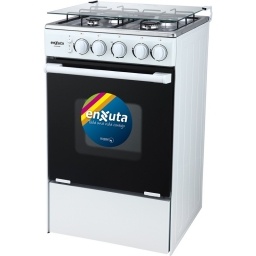Cocina a Gas Enxuta Blanca  - 4 Hornallas ENXUTA