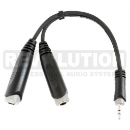 Cable Adaptador de audio 2 Jack 14 a Plug 3.5MM Stereo- 20 cm REVOLUTION