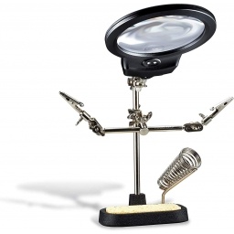 Soporte para Soldador con Lupa, Luz  y Pinzas de Sujecion MIYAKO USA