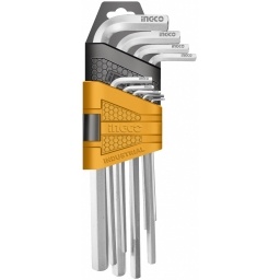 Juego de 9 Llaves Allen 1.5 a 10MM Ingco INGCO