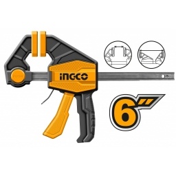 Prensa Rapida Auto Ajustable 6" 60KG Ingco HQBC01601 INGCO