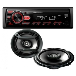 Autorradio pioneer con Juego de Parlantes 16CM PIONEER