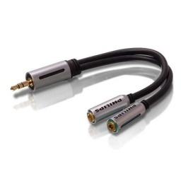 Conectividad Adaptador Macho 3.5 a 2 hembra 3.5 PHILIPS