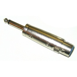 Adaptador XLR hembra a Plug 1/4 (6.5mm) mono MIYAKO USA