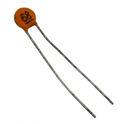 Condensador Cer�mico de Disco 68 Pf