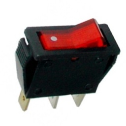 Llave c/luz on off 20Amp. 13x30mm