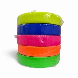 Cinta Gaffer Pack x5 rollos colores fluorescentes de 30mts x 2,5cm GENERICO