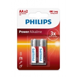 Pila Alkalina BLISTER X 2 AA Power PHILIPS