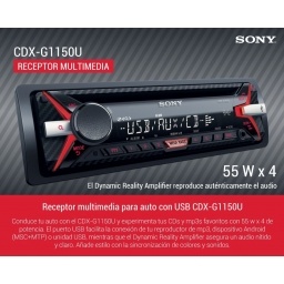 Autorradio con reproductor de CD/USB/AM/FM