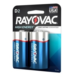 Pila Grande Alkalina 1.5V - Blister X2 RAYOVAC