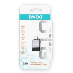Adaptador de Datos y Carga USB a Usb-c Otg Bwoo BWOO