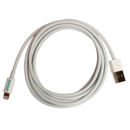 Cable de Datos y Carga Lighting a USB Silicona Liquida - 3AH 2MT
