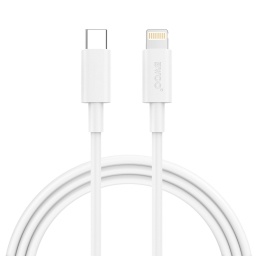 Cable de Datos y Carga Usb-c a Lightning Silicona Liquida - 3AH 1MT.