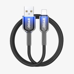 Cable de Datos y Carga Lighting a USB con Malla - 12W BWOO