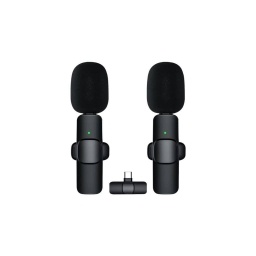 Set 2 Microfonos Solaperos Inalambricos Usb-c GENERICO