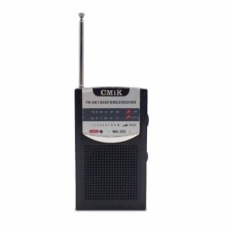 Radio Portatil de Bolsillo a Pilas Am/fm CMIK