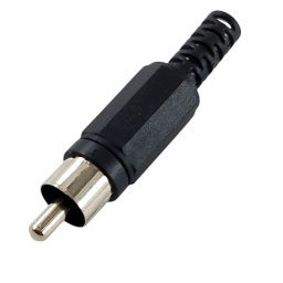 Plug Rca Plastico Negro MIYAKO USA