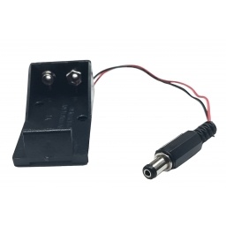 Portapila 9V Caja Clip con Plug para Arduino