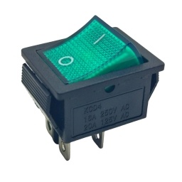 Llave On Off 20AMP. 4 pin Verde MIYAKO USA