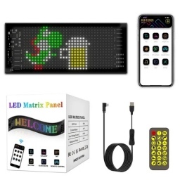 Pantallas LED inteligentes con Bluetooth, m�dulo LED RGB, sticker matriz de letreros, panel LED de p�xeles, letrero desp