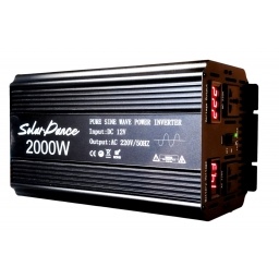 Inversor de Voltaje 12V a 220V, 2000W Onda Sinusoidal