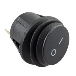 Llave Redonda Negra ON/OFF12V a Prueba de Agua