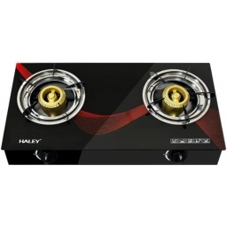 Anafe a Gas 2 Hornallas Mesada Vidrio HALEY