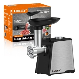 Picadora de Carne Acero Inoxidable y Negro 3000W