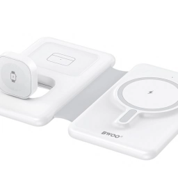 Cargador Inalambrico Inductivo Qi Plegable 3 en 1 BWOO