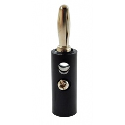 Plug Banana Plastico Negro con Tornillo  MIYAKO USA