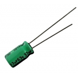 CONDENSADOR ELECTROLITICO 33UF X 63 VOLT