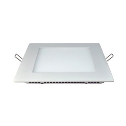 Panel LED 12W Cuadrado de embutir - Luz Cálida