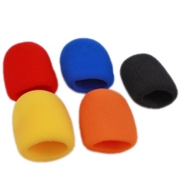 TAPA VIENTO DE COLOR 5 UNIDADES - ANTIPOP PARA MICRÓFONOS BK