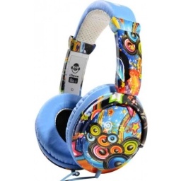 AURICULAR DE ARCO CON DISEÑOS - AZUL IDANCE
