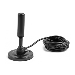 ANTENA DIGITAL DE TV PARA INTERIOR - 5 MTS DE CABLE  TOMATE