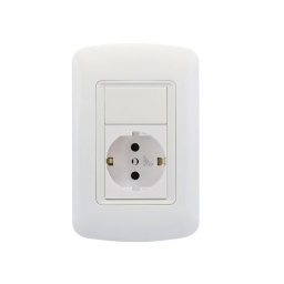 Modulo Atenea Plus con Schuko 2P+T con Seguro MOLVENO