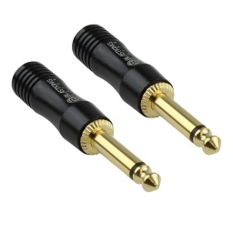 Plug 1/4 ((6.5MM)) Mono Metal Blister X2 BLASTKING