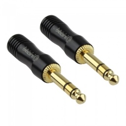 Plug 1/4 ((6.5MM)) Stereo Metal Blister X2 BLASTKING