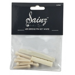 Set Blanco Puente de Pines para Guitarra SAINZ