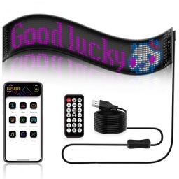 Pantallas LED inteligentes con Bluetooth, m�dulo LED RGB, sticker matriz de letreros, panel LED de p�xeles, letrero desp