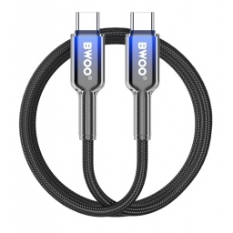 Cable de Datos y Carga Usb-c a Usb-c con Malla - 65W BWOO