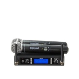 Juego de 2 Microfono  de Mano Inalambrico Uhf 512-537.5MHZ GEMINI