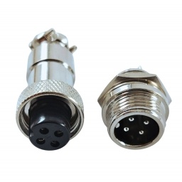 Conector GX12 4 Pin (el Juego) Macho  Hembra