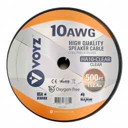 Rollo Cable para Parlante 10 Gauge- 152 Mts Transparente VOYZ
