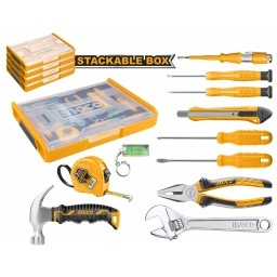 Set Organizador + 11 Herramientas B�sicas para el Hogar INGCO