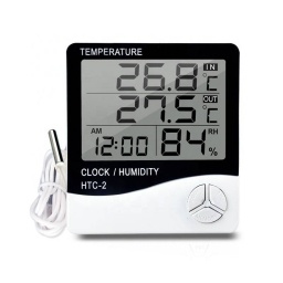 Reloj Doble Term�metro Higr�metro Digital con Sonda LELONG