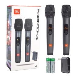 Juego de 2  Microfonos Inalambrico Uhf Dual Channel Receiver JBL