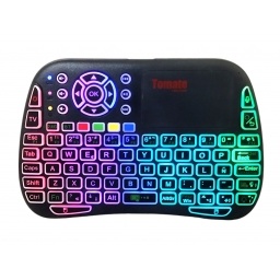 Teclado Mini Inalambrico Ptv Box Bluetooth Retroiluminado con Voz TOMATE